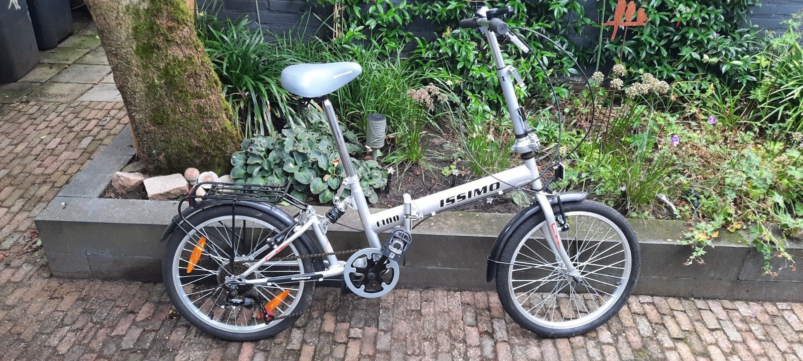 bijna nieuwe issimo vouwfiets met versnellingen., Ophalen of Verzenden, Zo goed als nieuw, 20 inch of meer, Versnellingen