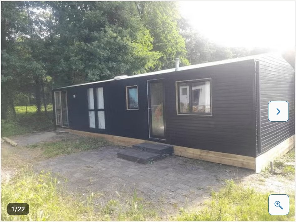 Chalet met stáanplaats te koop in Harderwijk, Ophalen of Verzenden, Gebruikt