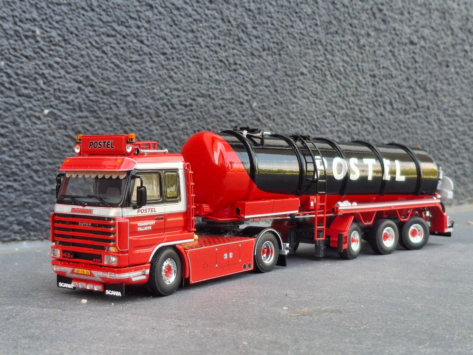 Wsi Scania 143 Postel, Ophalen of Verzenden, Zo goed als nieuw, Bus of Vrachtwagen, Overige merken