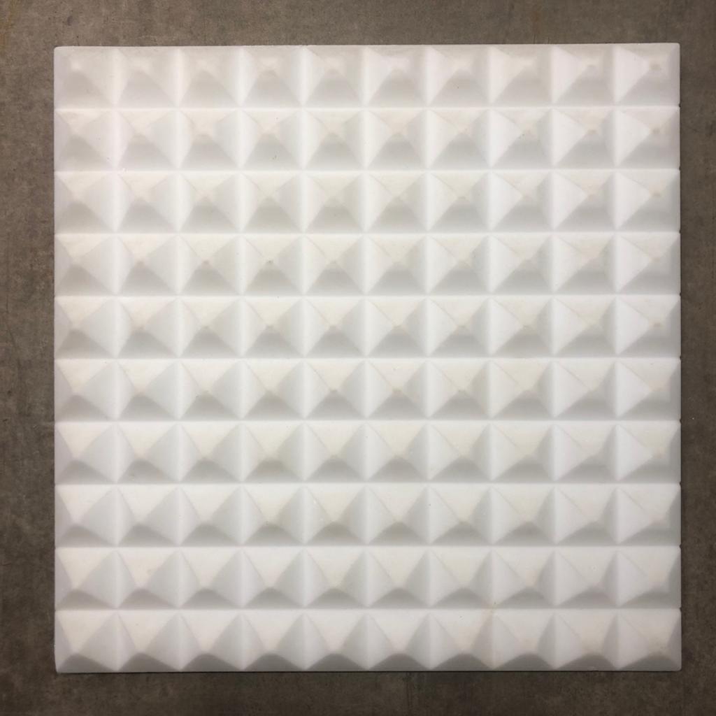 Geluidsisolerende piramide panelen - wit, Ophalen
