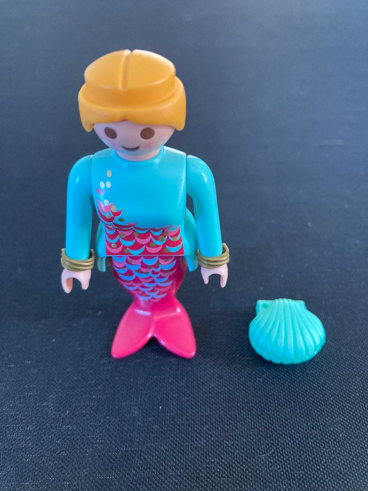 Playmobil zeemeermin met blauwe schelp., Ophalen of Verzenden, Zo goed als nieuw