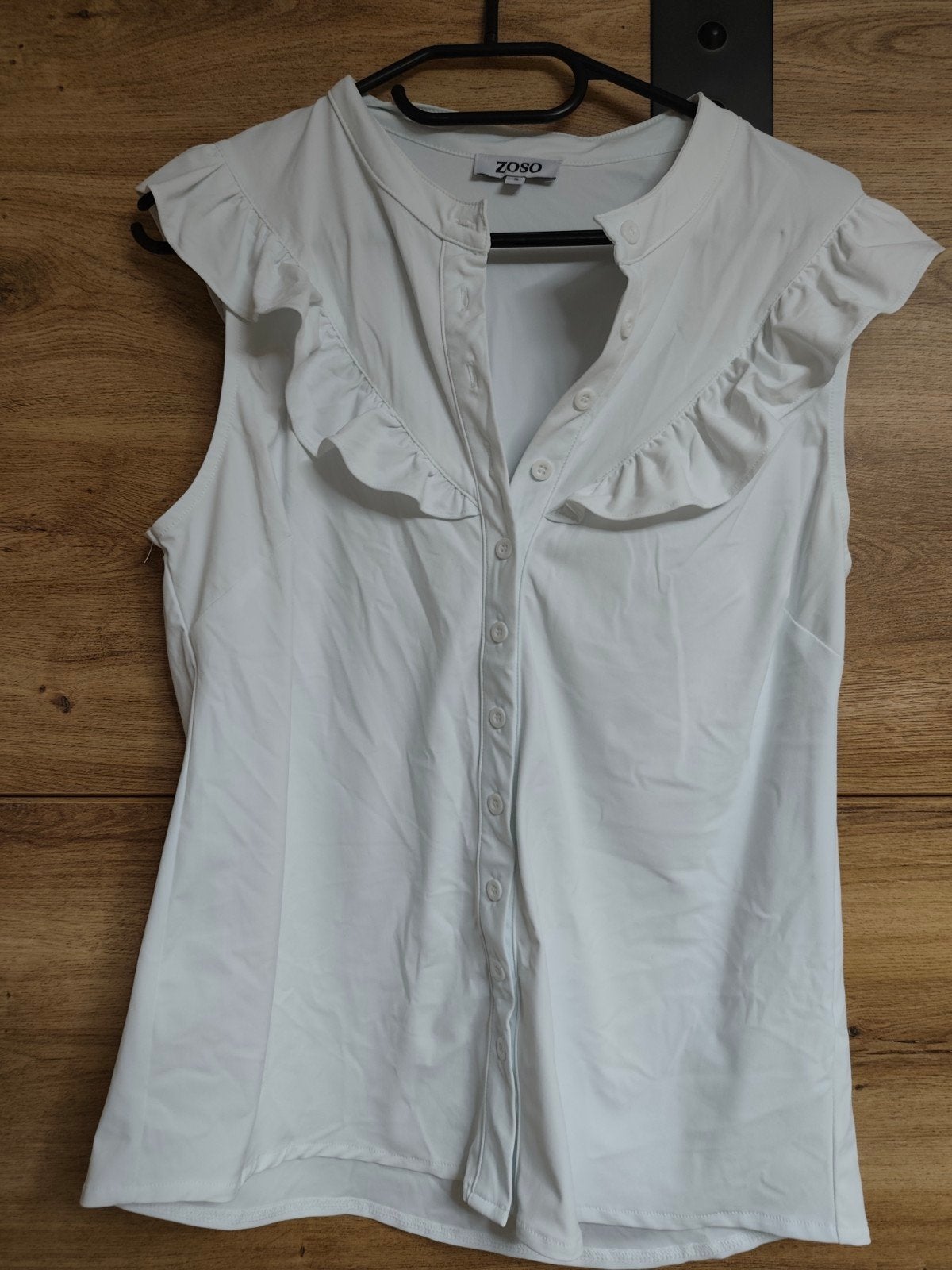 Zoso witte blouse maat S - heerlijke travel stof, Wit, Ophalen of Verzenden, Zo goed als nieuw, Maat 36 (S)
