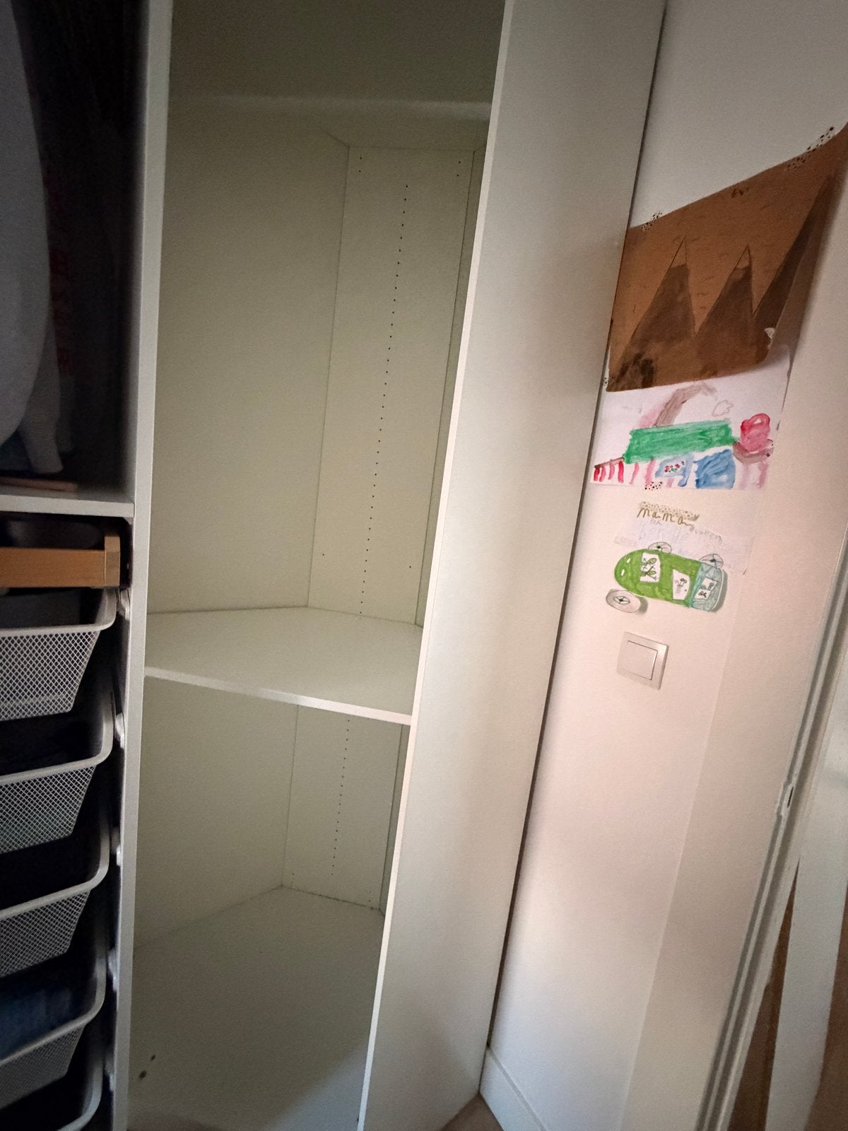 IKEA Pax hoekkast 60x60x236 cm, plank+roedes, prijs per kast, Ophalen, Met plank(en), Gebruikt, 200 cm of meer