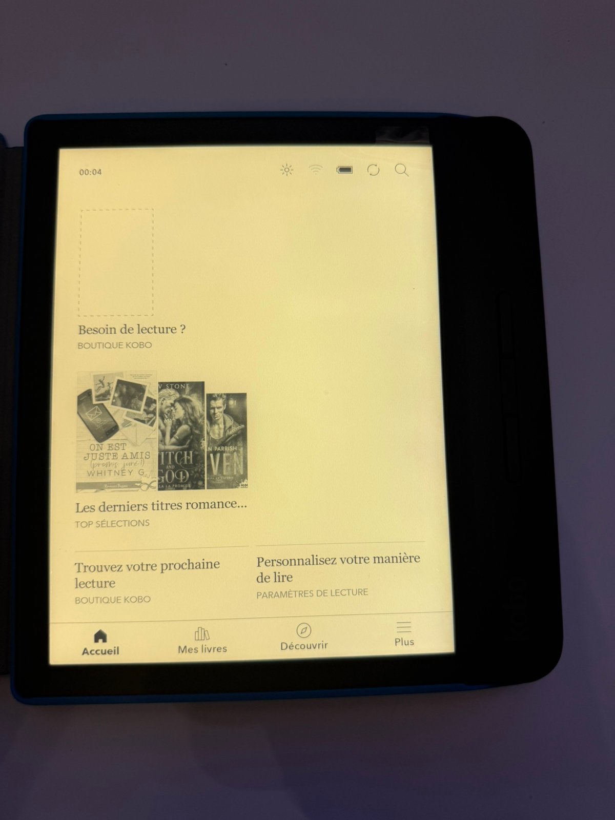 Kobo Libra H2O – zo goed als nieuw - met doos en sleepcover, Computers en Software, E-readers, Kobo, Kobo, Zo goed als nieuw, 7 inch