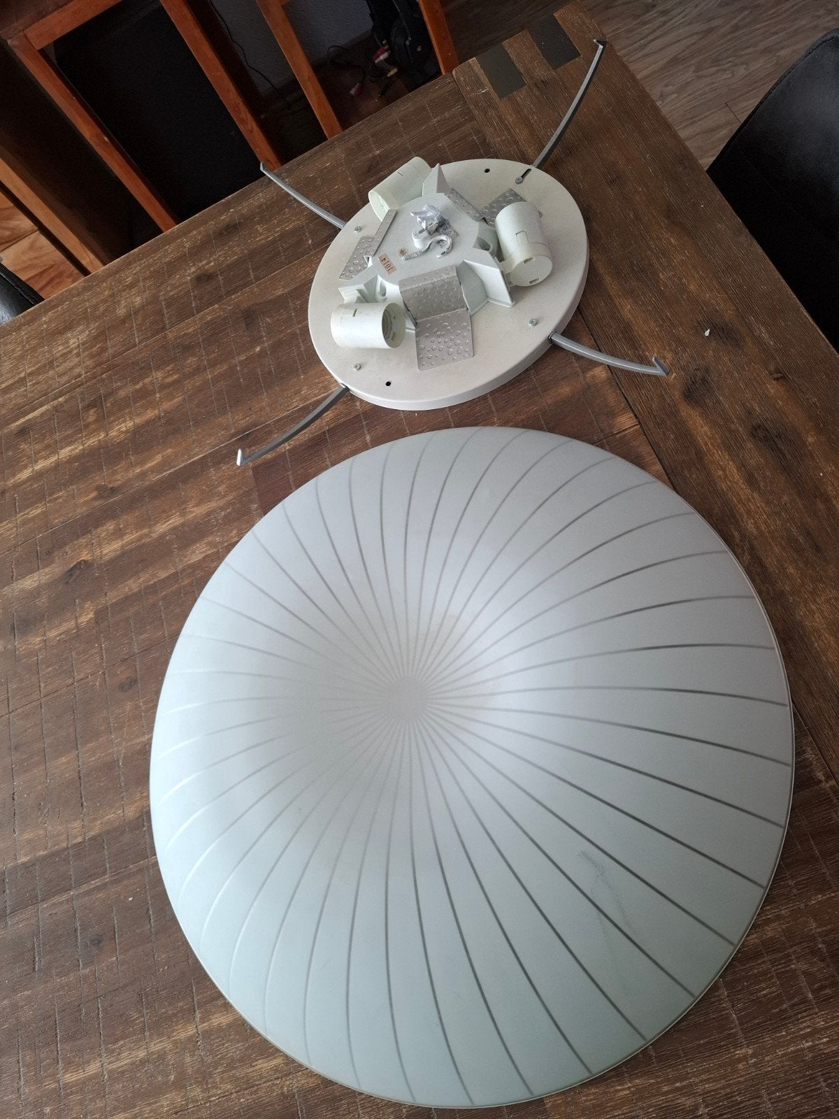 mooie grote plafoniere lamp, Ophalen of Verzenden, Zo goed als nieuw