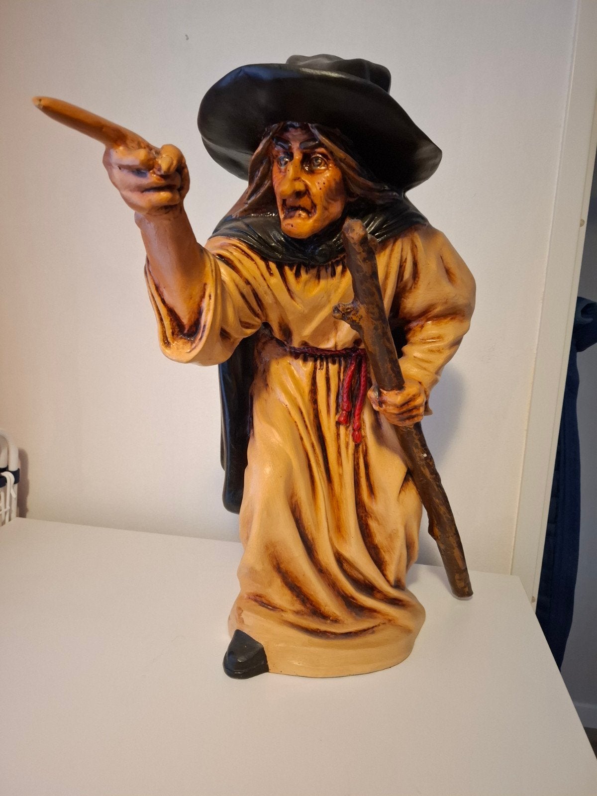 Houten heks 62 cm, Ophalen, Gebruikt, Fantasy