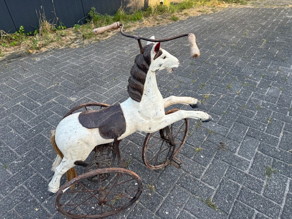 antiek fietspaard, Ophalen of Verzenden