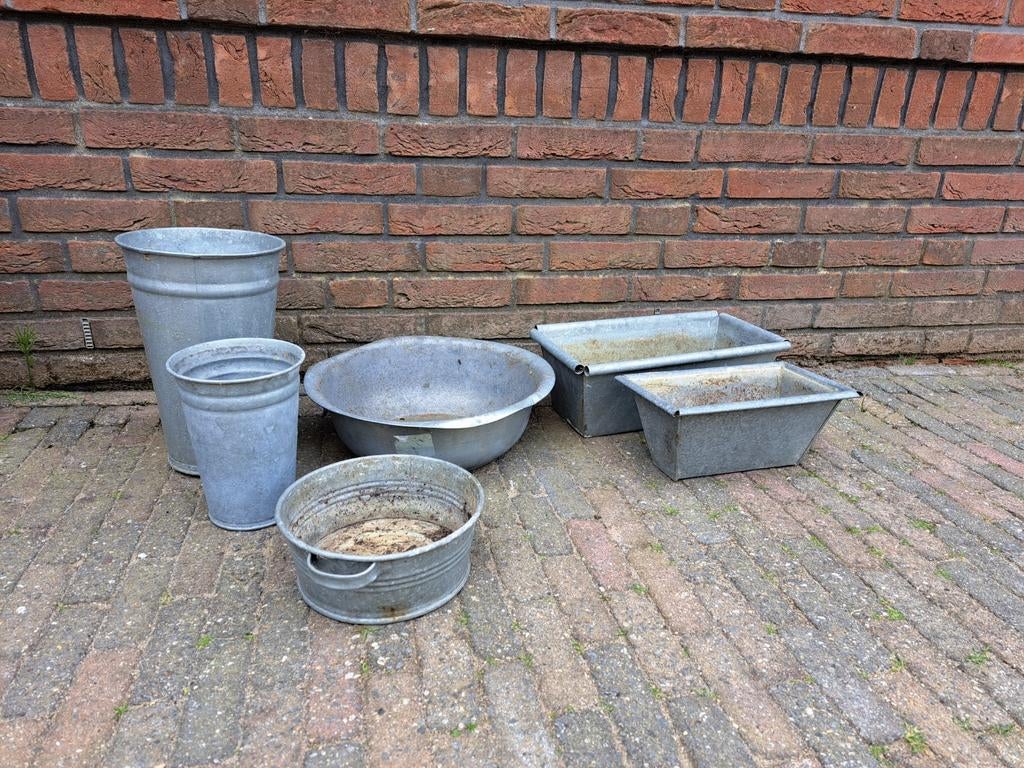 Oude Zinken Tuinaccessoires - Diverse Maten, Ophalen, Gebruikt, Metaal, Tuin