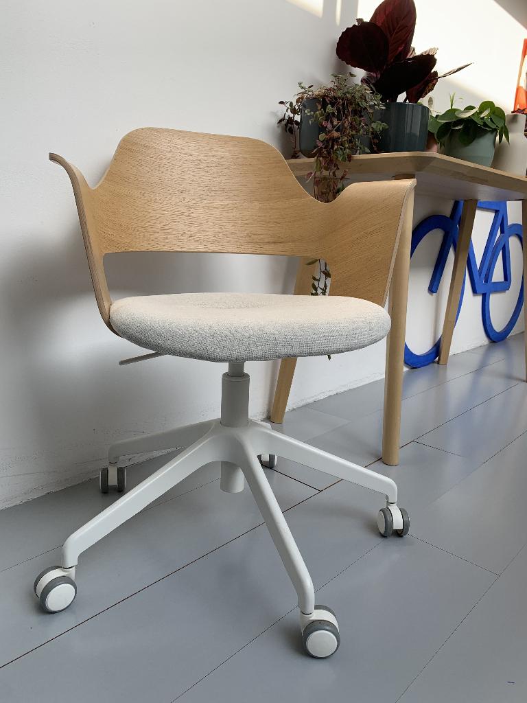 Bureaustoel IKEA Fjällberget Naturel, Ophalen, Gebruikt, Wit, Bureaustoel