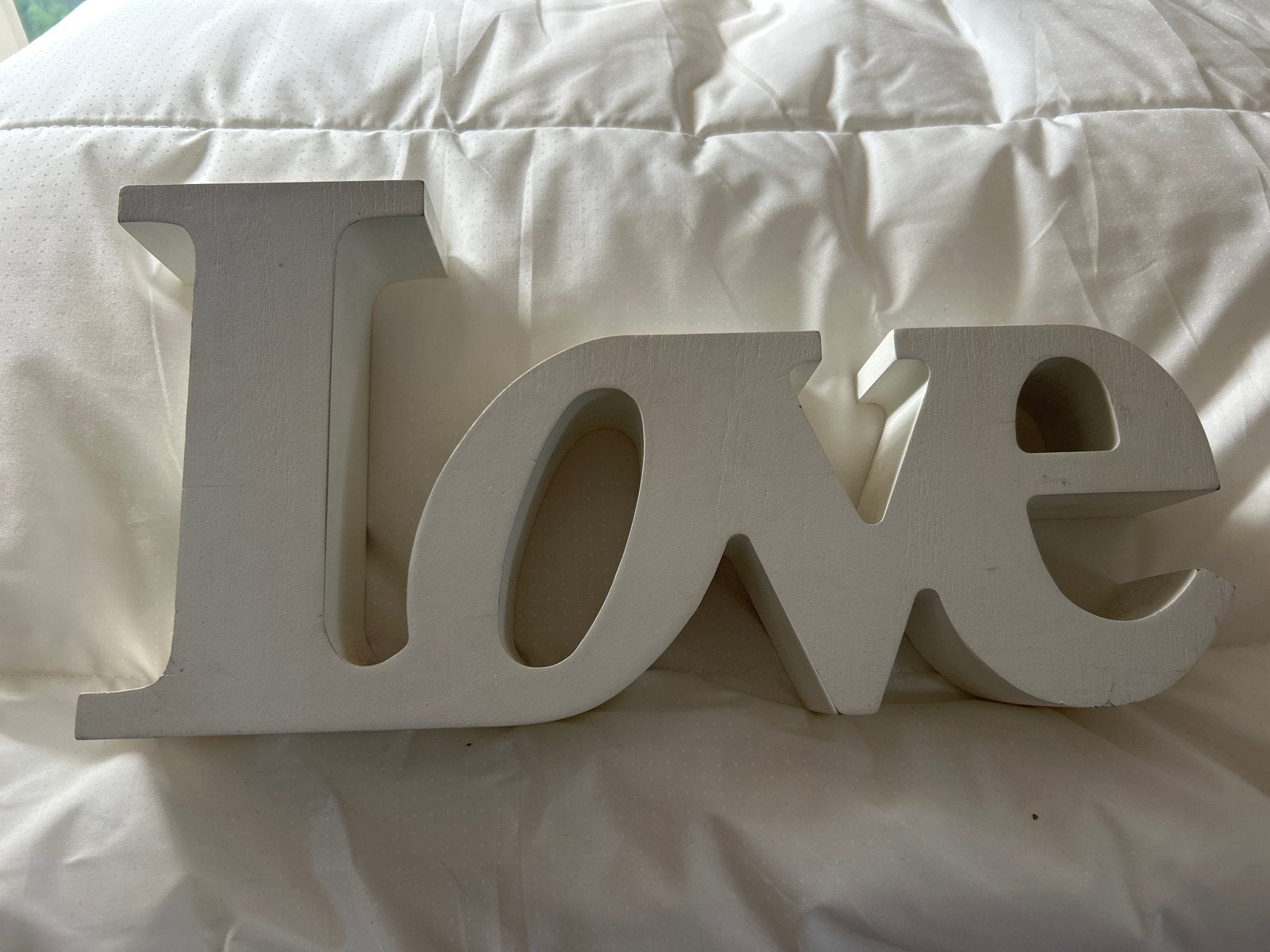 Riverdale 'Love' decoratie woord- Wit hout, Hout, Gebruikt, Ophalen of Verzenden, Modern
