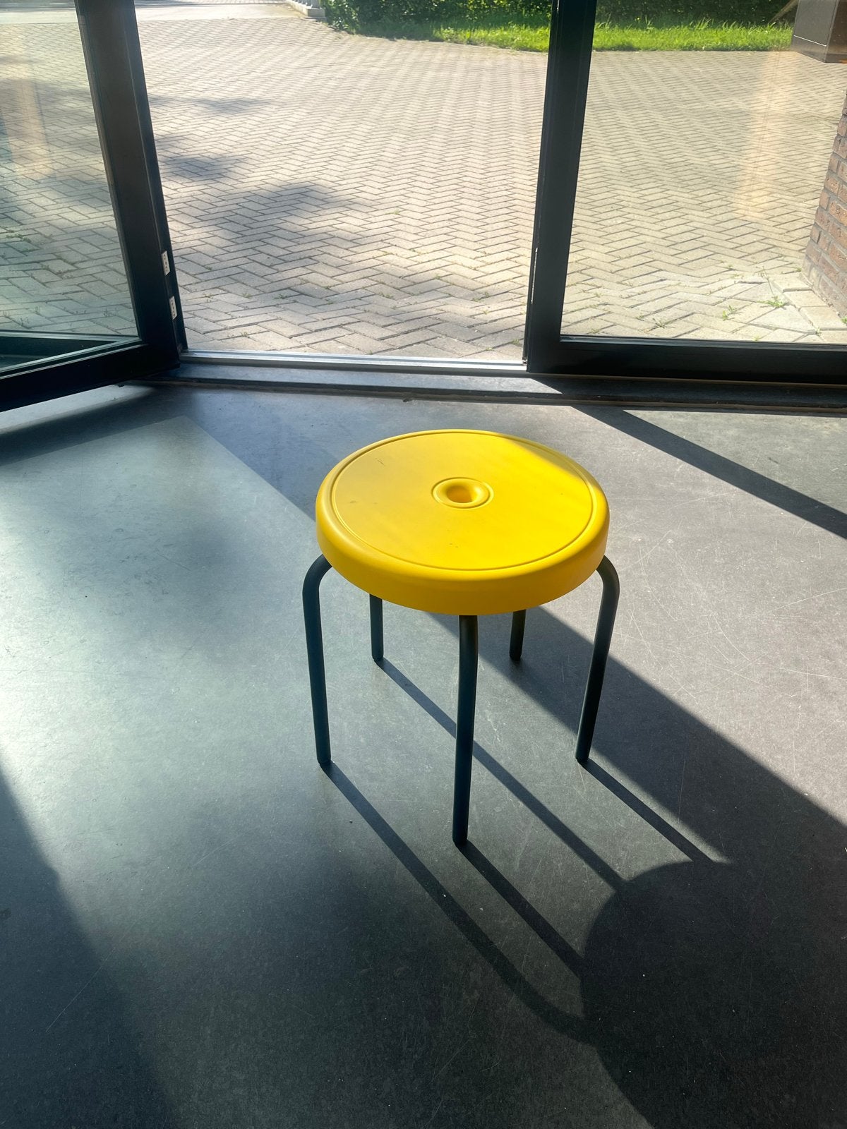 Gele kruk - Kunststof en Staal van Sentat, Ophalen, Zo goed als nieuw, Kunststof