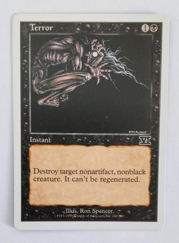 Terror Sixth Edition MTG Near Mint, Ophalen of Verzenden, Zo goed als nieuw, Losse kaart