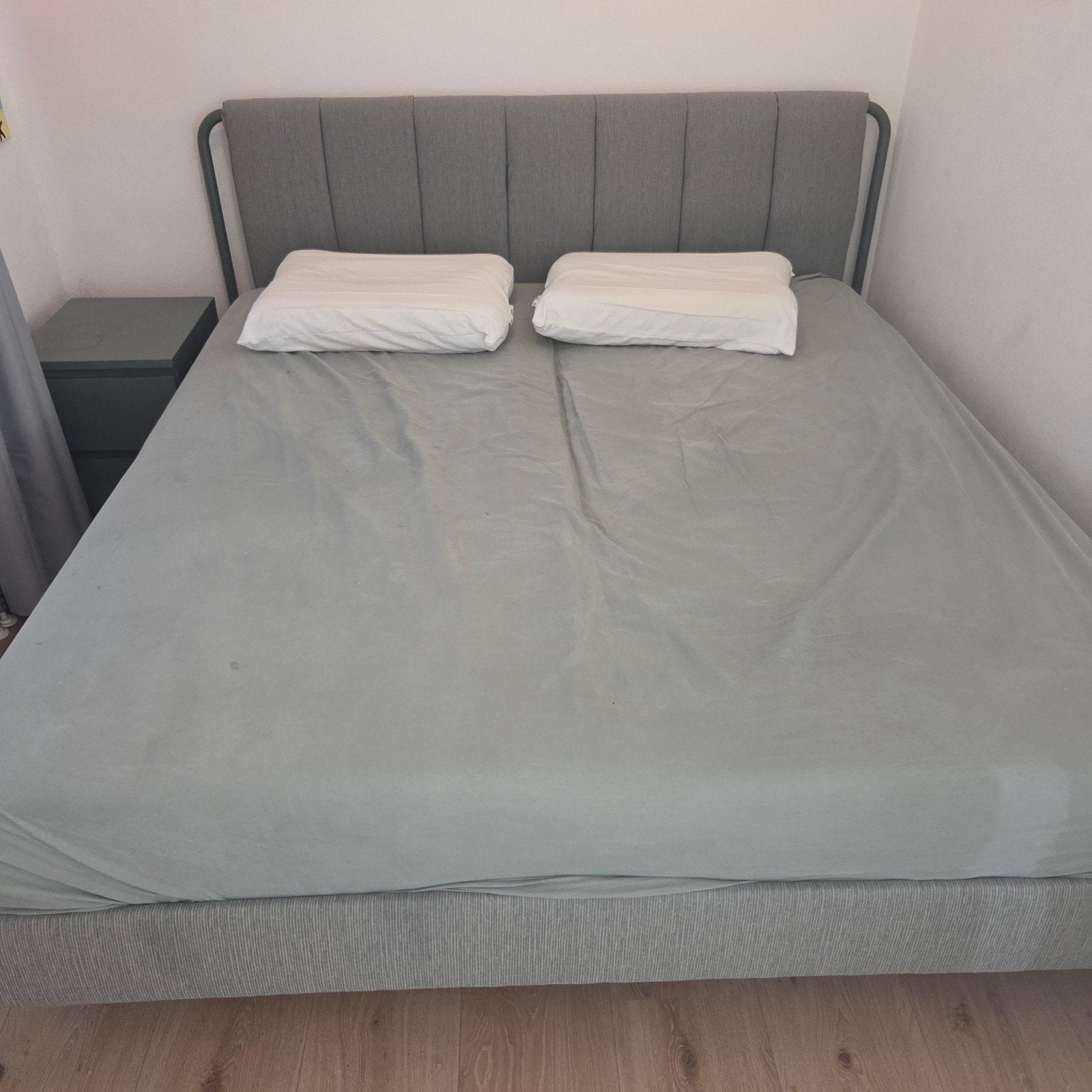 Groen bed Ikea Tällässen 1,60x2,00, Ophalen, Tweepersoons, Zo goed als nieuw, 200 cm