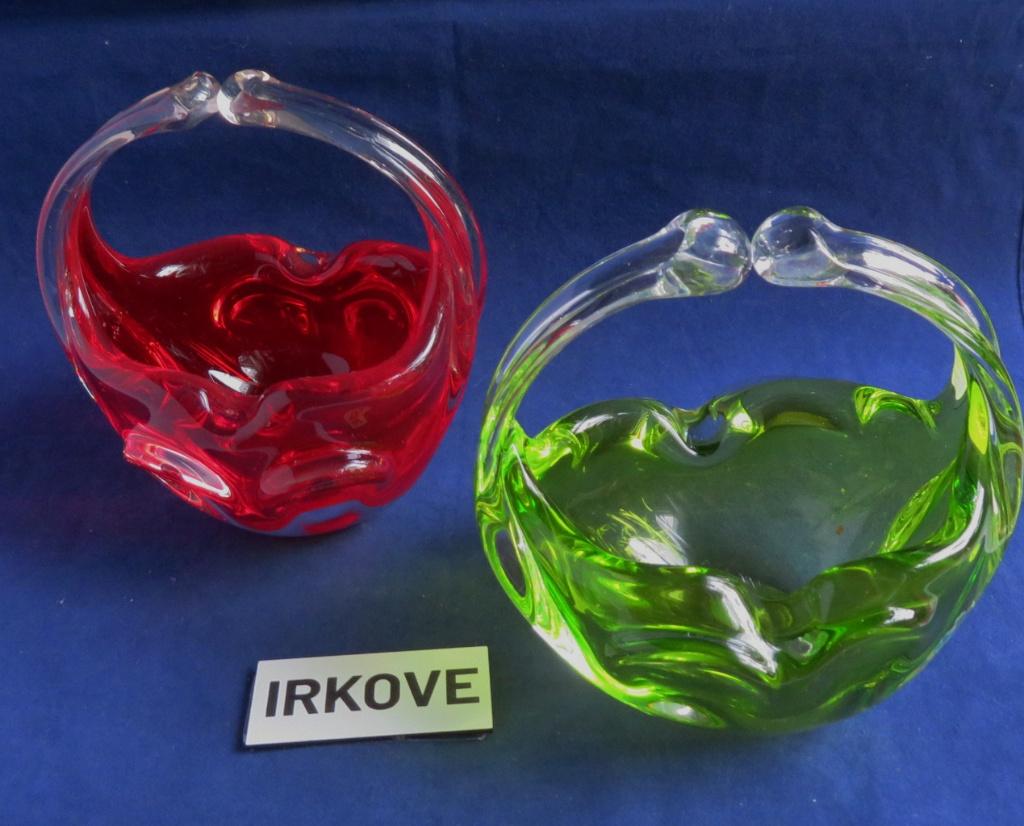 MURANO KRISTAL * 2 MANDJES * Rood en Groen *, Antiek en Kunst, Verzenden