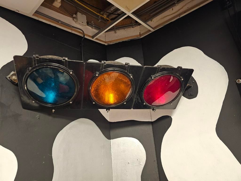 Verkeerslicht, decoratie lampen. Driekleur. Discolicht., Ophalen of Verzenden, Zo goed als nieuw, Licht, Kleur