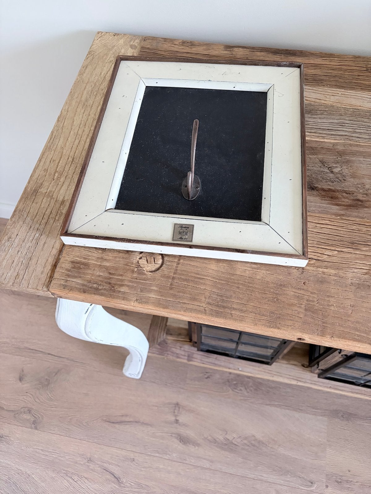Decoratieve wandhaak in lijst - Riviera Maison, Gebruikt, Wandhaken, Ophalen of Verzenden, Minder dan 100 cm