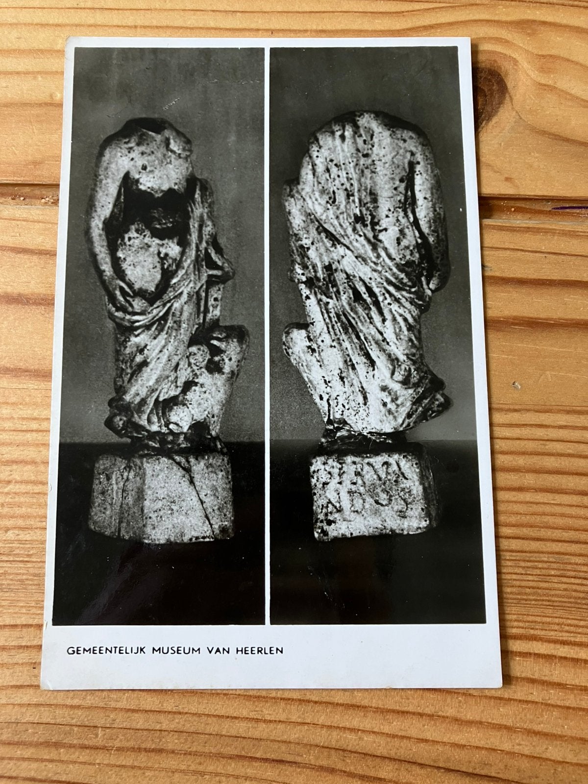 Ansichtkaart gemeentelijk museum Heerlen, bacchus beeldje, Ophalen of Verzenden, Limburg