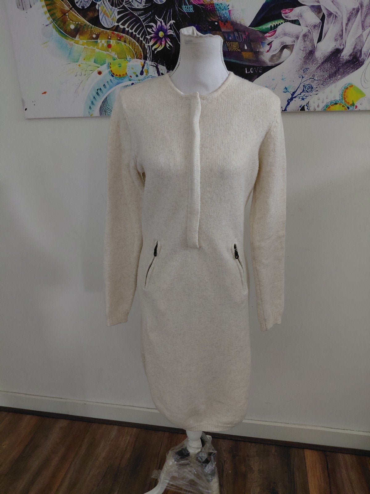 Prachtige lange trui van S'nob in maat L, Beige, Maat 42/44 (L), Ophalen of Verzenden, S'nob
