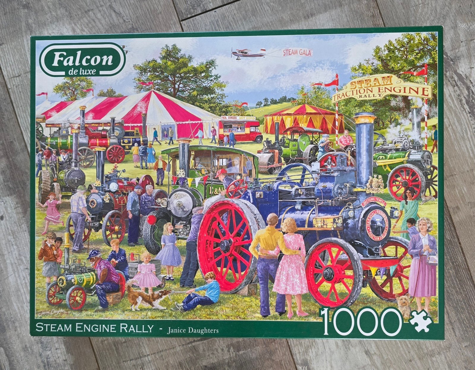 Falcon puzzel  "Steam Engine Rally", Ophalen of Verzenden, 500 t/m 1500 stukjes, Zo goed als nieuw