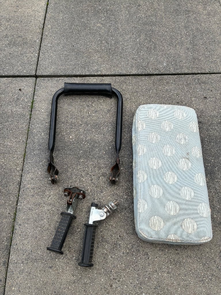 Fietszitje set achter, Ophalen of Verzenden, Gebruikt, Voetsteuntjes
