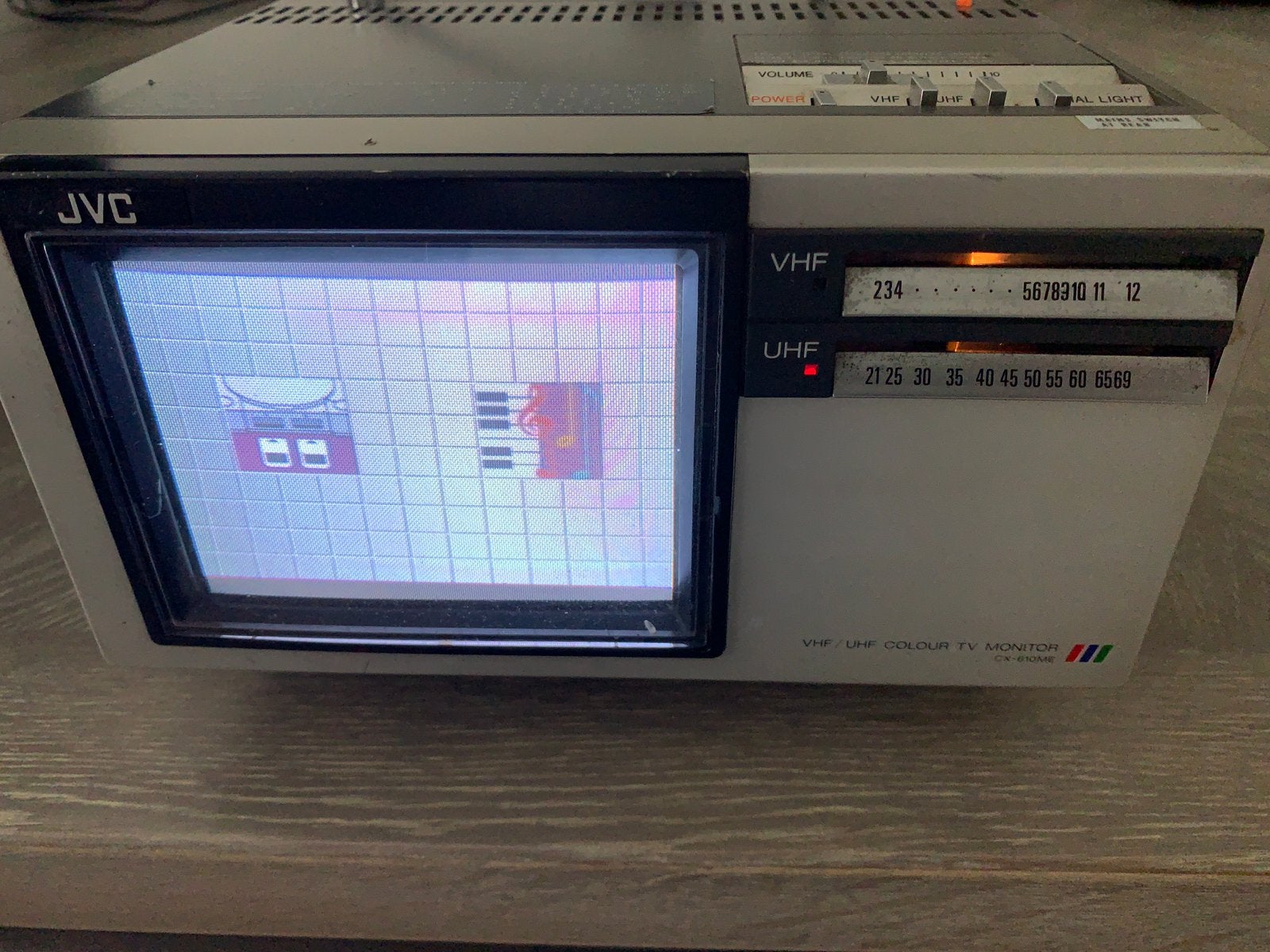 JVC CX-610ME Kleuren TV Monitor - Vintage gaming izgst, Audio, Tv en Foto, Ophalen of Verzenden, Gebruikt, Minder dan 40 cm, Overige merken