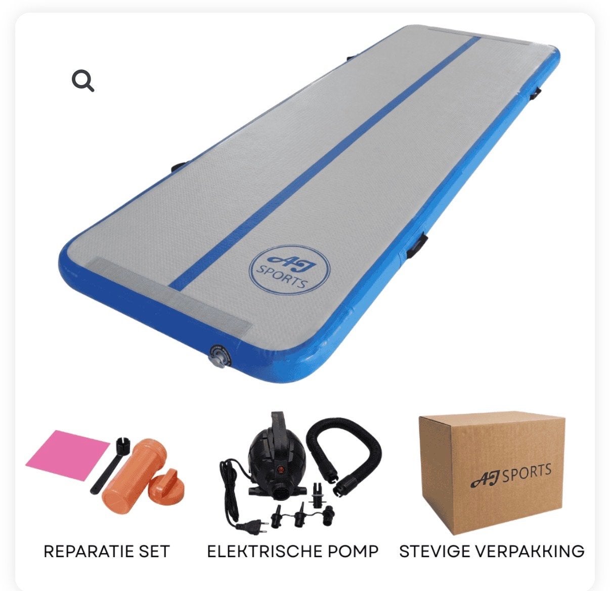 Airtrack 3 mtr (AJ Sports) - Nieuw in doos, Ophalen of Verzenden, Nieuw