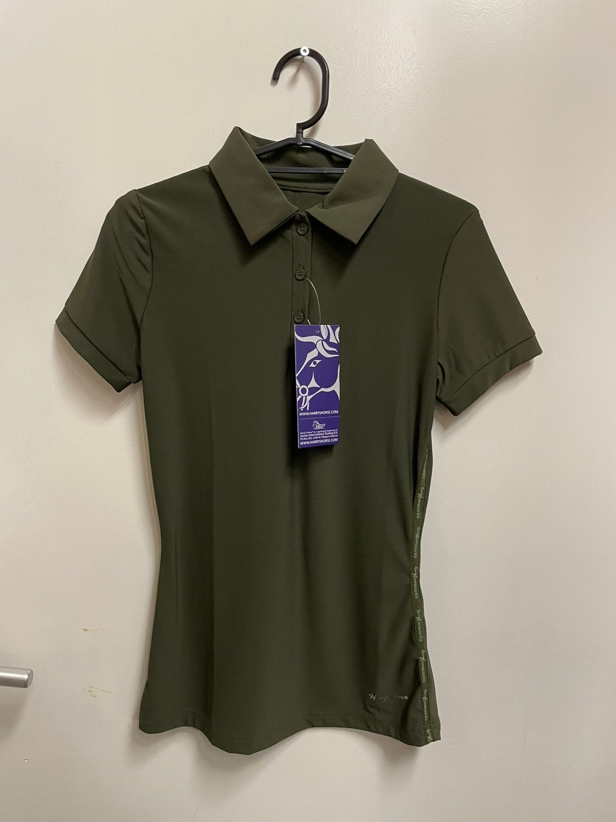 Harry’s horse poloshirt Amber Maat XS groen nieuw, Dieren en Toebehoren, Ophalen of Verzenden, Nieuw, Dressuur, Bovenkleding
