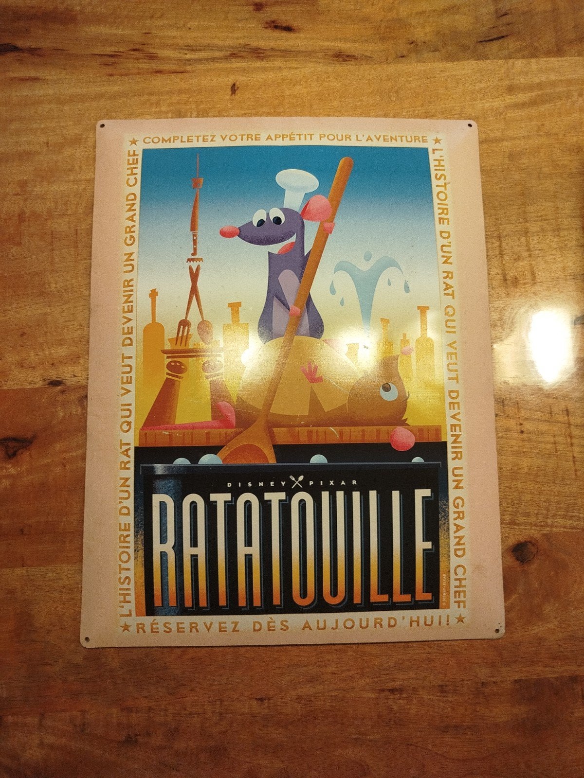 Ratatouille bord, Verzamelen, Ophalen, Mickey Mouse, Gebruikt, Plaatje of Poster