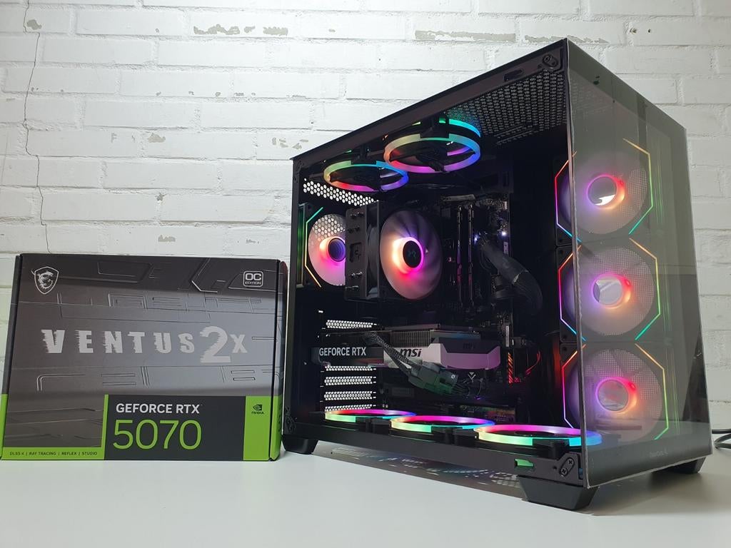 Game PC i5-14600KF RTX 5070 12GB 64GB DDR5 6400MHz 2TB, Computers en Software, Desktop Pc's, Veldburg, 64 GB of meer, Virtual Reality