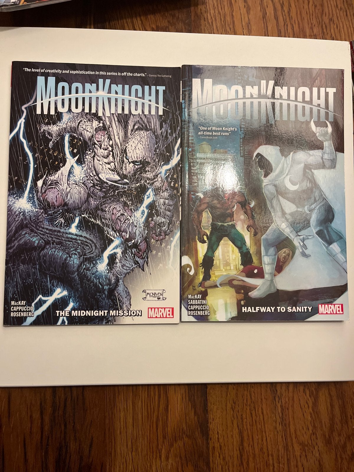 Moon Knight Comics: The Midnight Mission & Halfway to Sanity, Boeken, Strips | Comics, Meerdere comics, Ophalen of Verzenden, Zo goed als nieuw