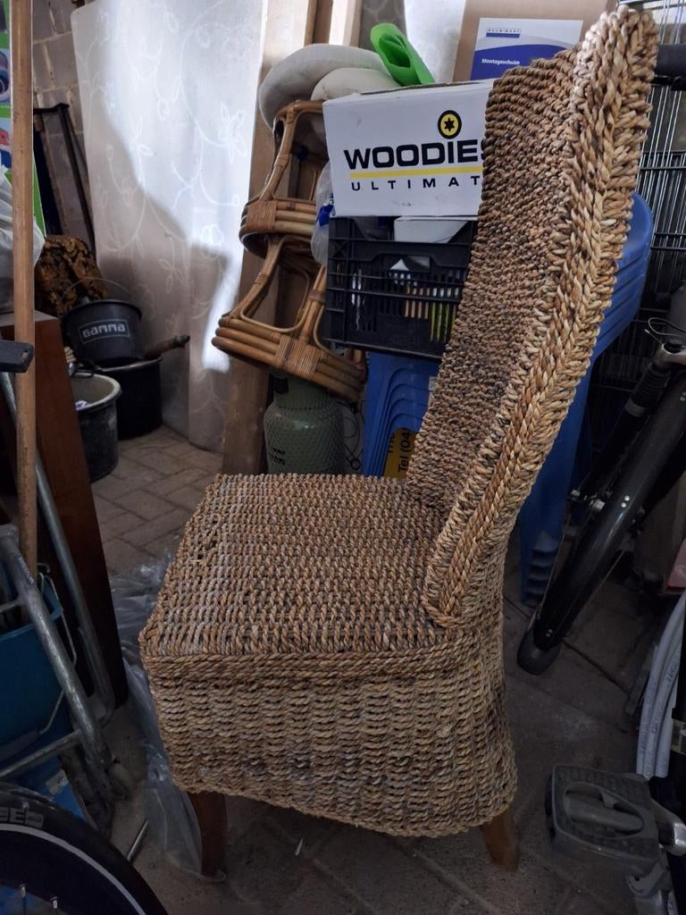 Gratis 6 eetkamerstoelen hyacint, Huis en Inrichting, Tafels | Eettafels, Ophalen, Gebruikt, Rechthoekig, 50 tot 100 cm