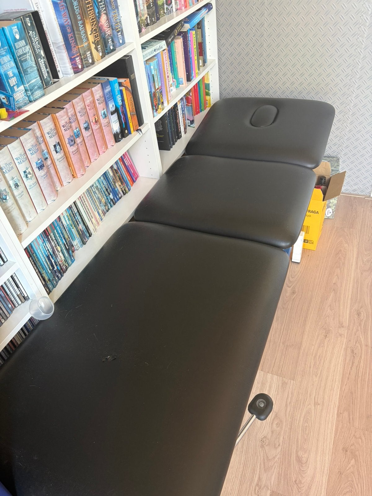 Behandeltafel+kruk, Ophalen, Gebruikt, Massagetafel