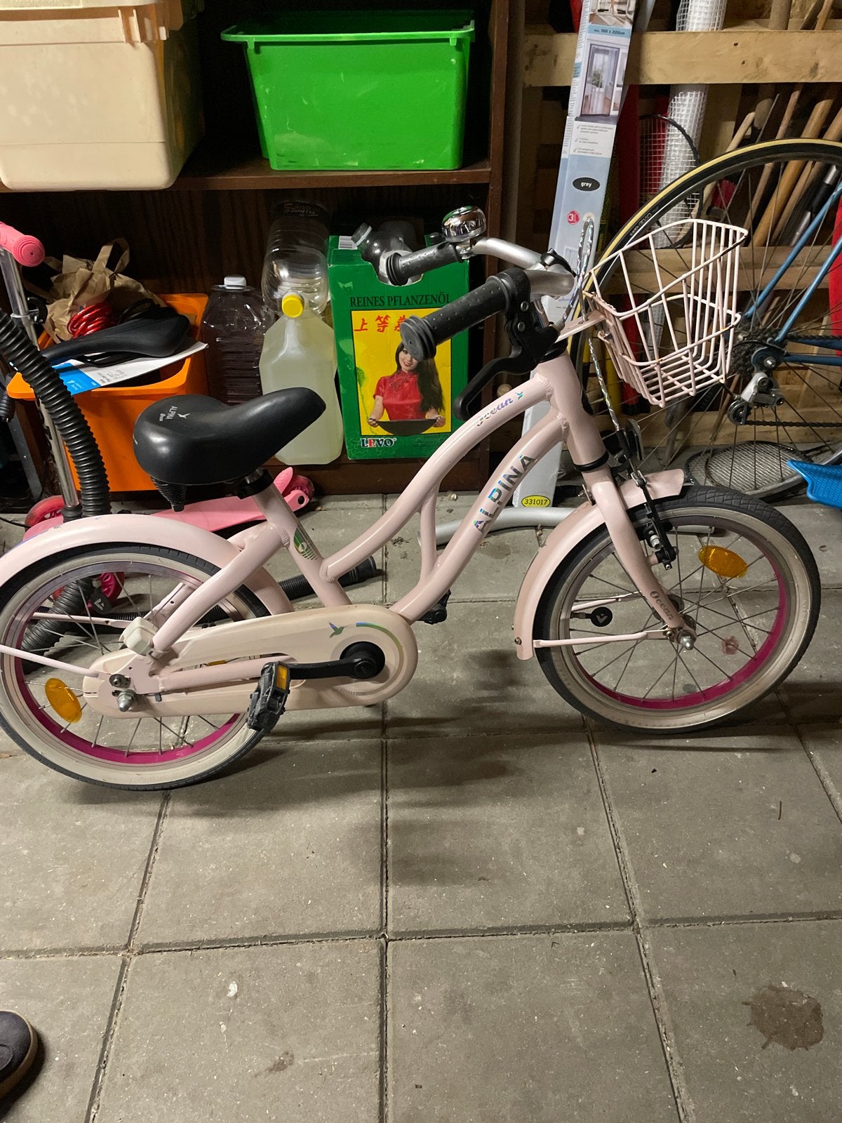 Alpina 16 inch, Ophalen, Terugtraprem, Zijwieltjes, 16 tot 20 inch