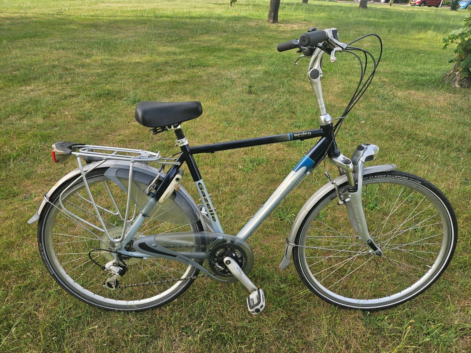 Gazalle Medeo Herenfiets met 24 versnellingen, Fietsen en Brommers, Ophalen, Velgrem, Versnellingen, Zo goed als nieuw