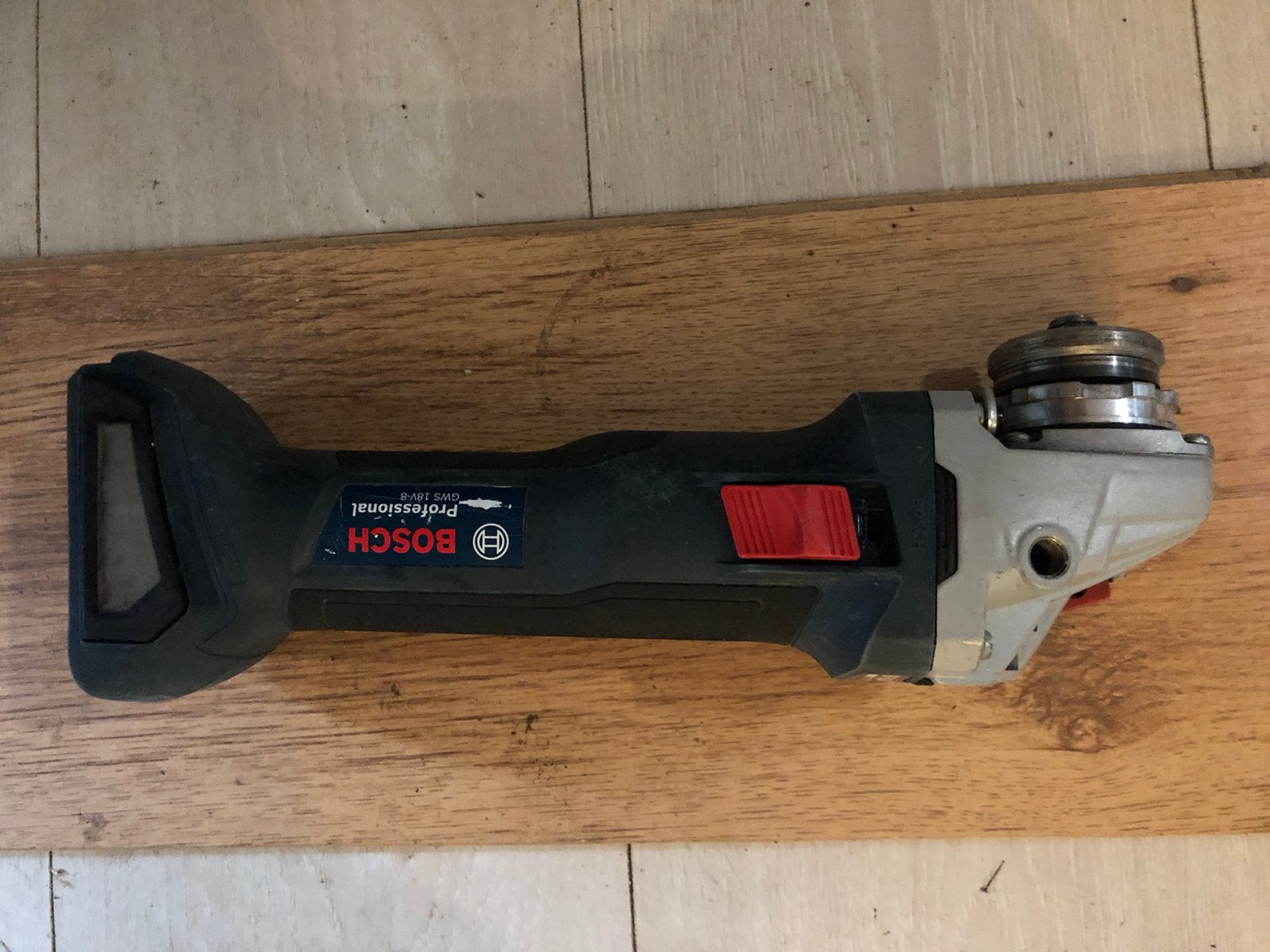 Bosch 18v-8 haakse slijper op accu, Ophalen, Zo goed als nieuw, 1000 watt of meer, Haakse handslijpmachine