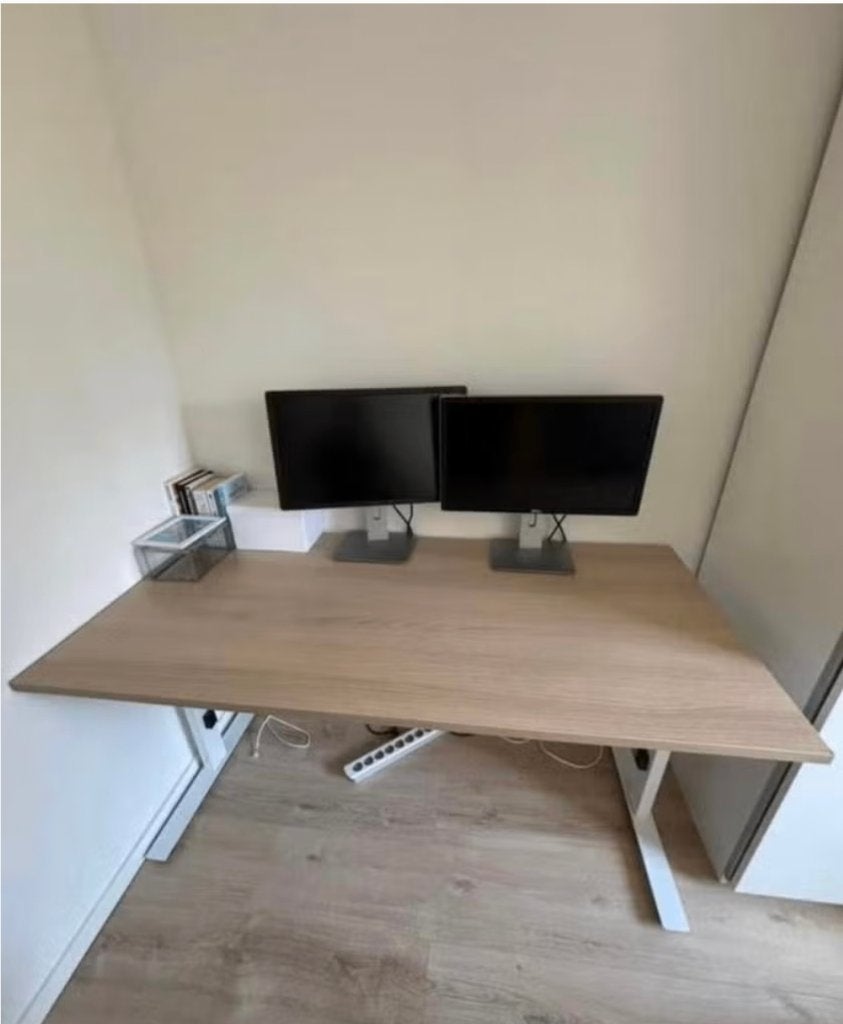 Office Desk 160x80cm, Ophalen, 160 cm, Bruin, Zo goed als nieuw
