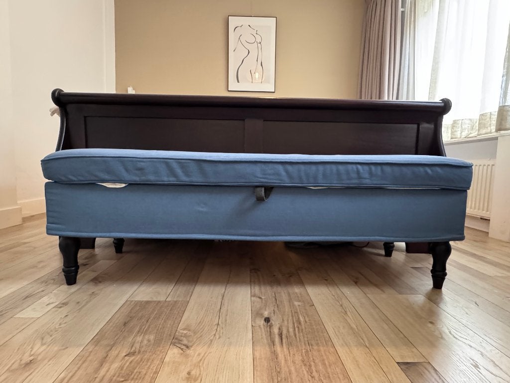 Bank met opbergruimte, Huis en Inrichting, Ophalen, Gebruikt, Minder dan 75 cm, 150 tot 200 cm
