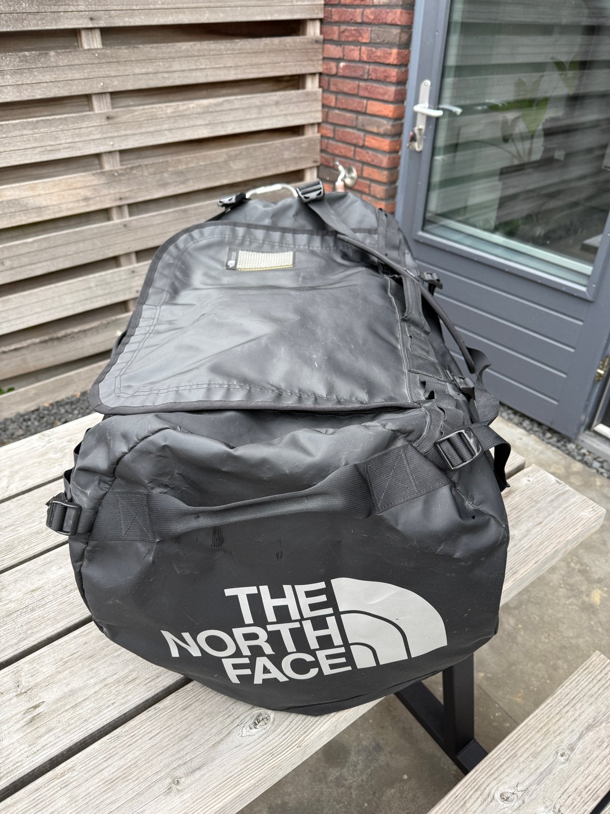 The North Face Duffel XXL - Robuuste Reistas, 30 cm of meer, Gebruikt, Zwart, 35 tot 55 cm
