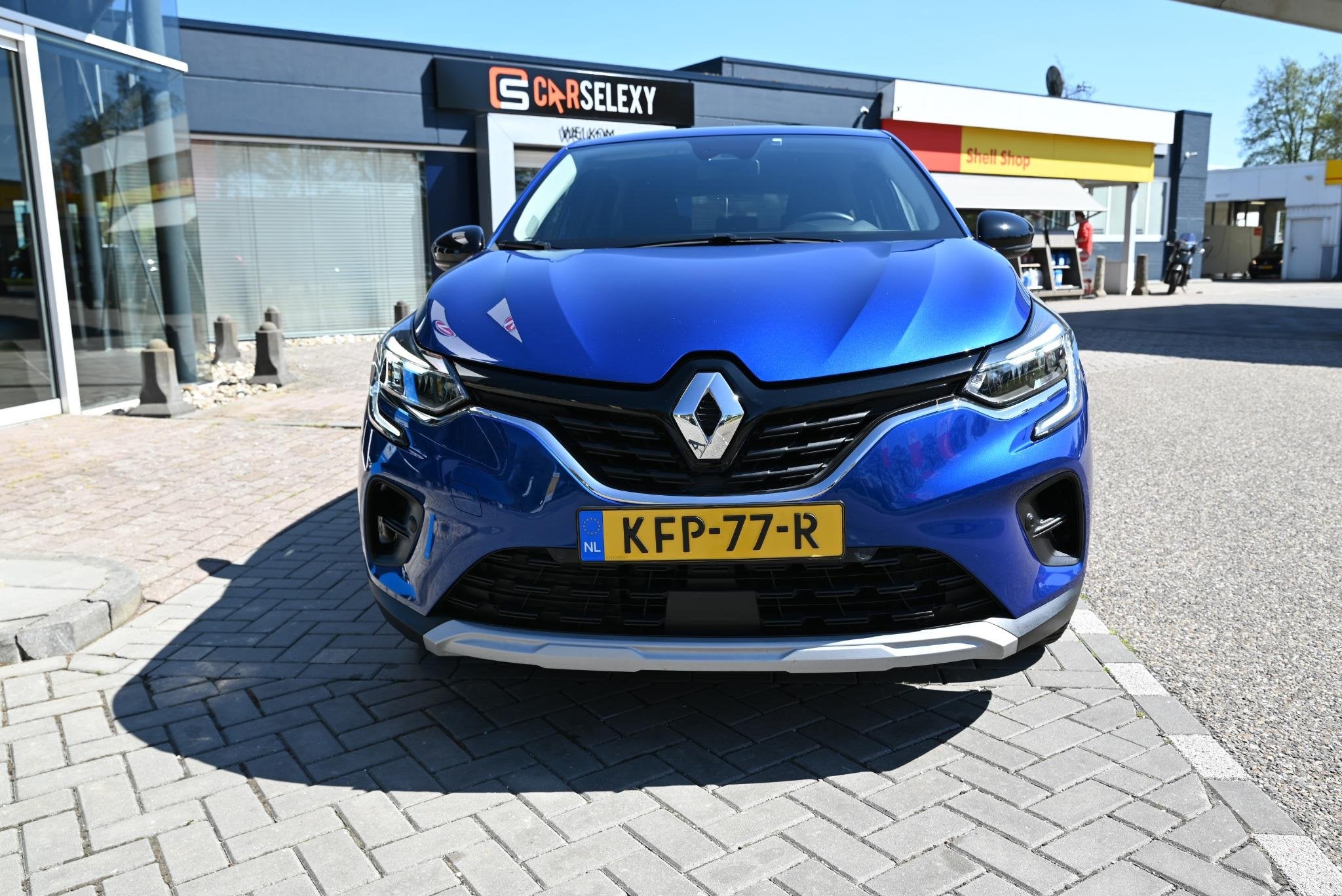 Renault Captur 1.6 E-Tech Hybrid 145 Zen Intens, Auto's, Stof, Gebruikt, 715 kg, Blauw