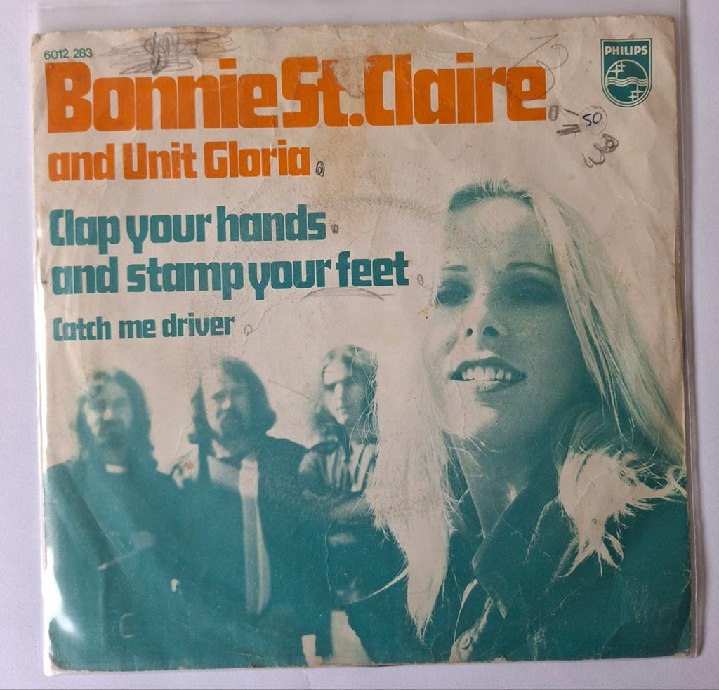 Bonnie St Claire and Unit Gloria  Clap your hands, Gebruikt, 7 inch, Single, Ophalen of Verzenden
