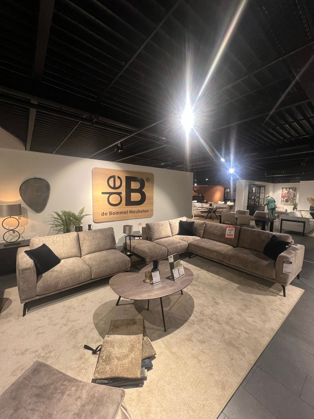 Hoekbank Montebello van Bommel Wonen - Comfort en Stijl, Ophalen, Nieuw, Stof