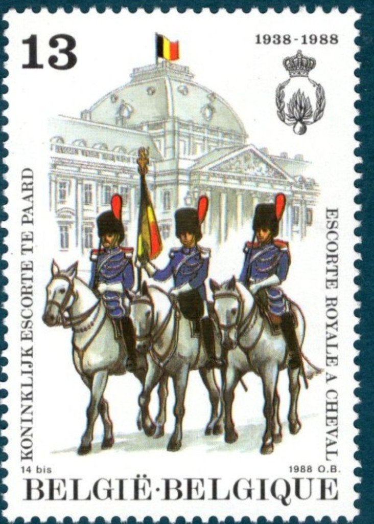 België 1988  - OBP 2308 - Koninklijk Escorte te Paard, Frankeerzegel, Ophalen of Verzenden, Postfris, Postfris