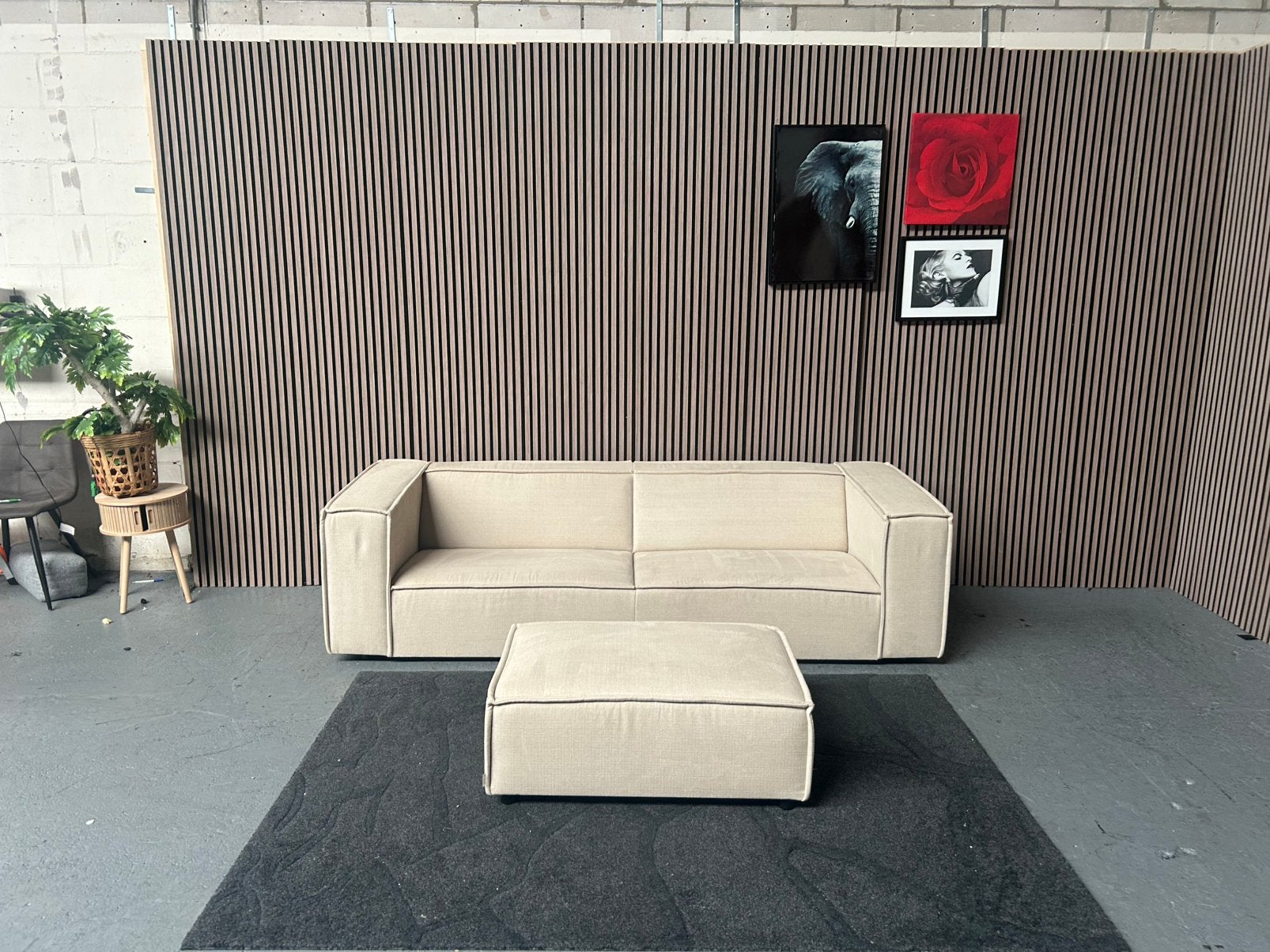GRATIS LEVERING BySidde Sommer Bank 250X97 GEREINIGD, 75 tot 100 cm, Ophalen of Verzenden, Zo goed als nieuw, Stof