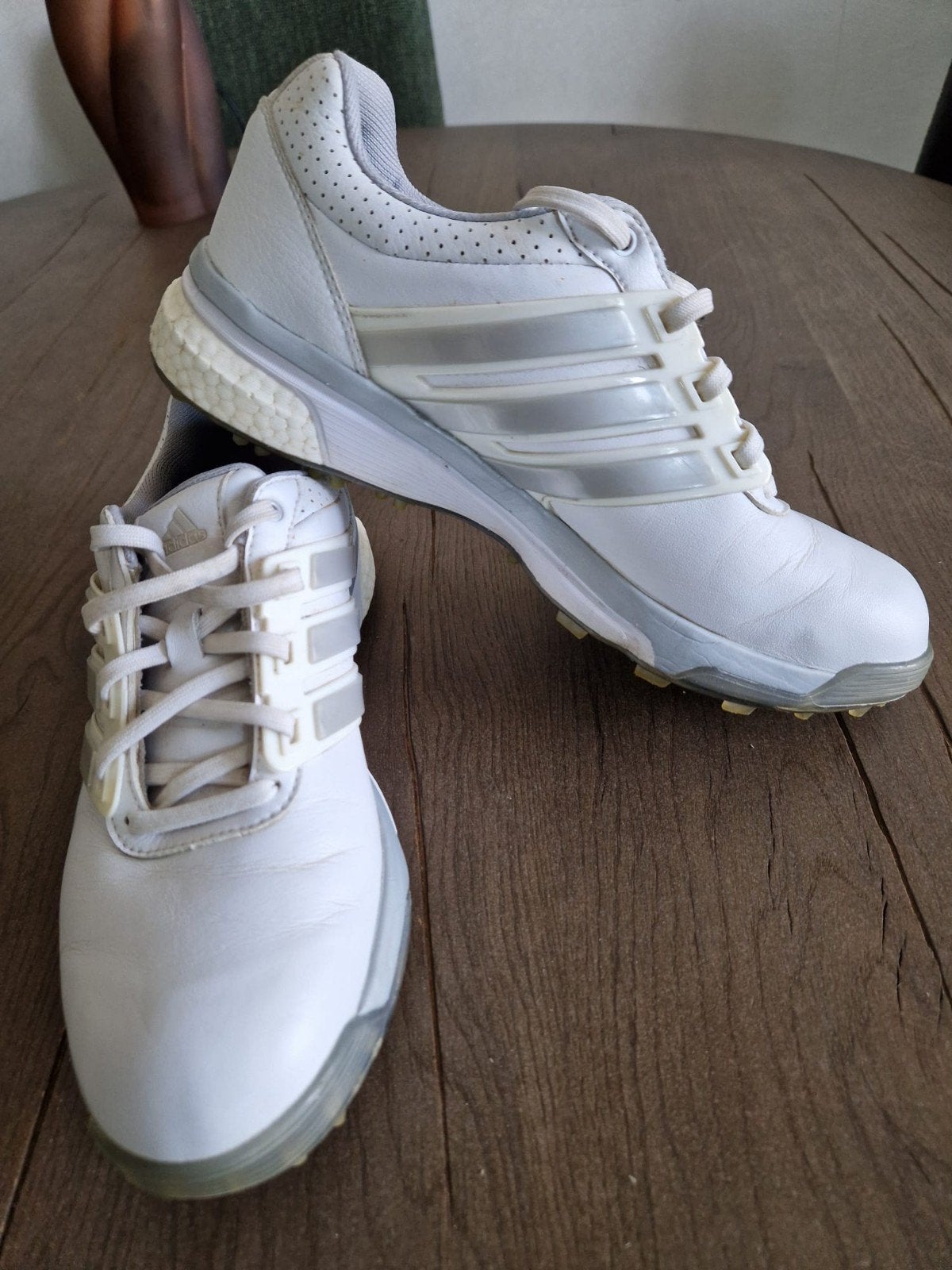 Adidas golfschoenen - Maat 38 2/3, Kleding | Dames, Schoenen, Adidas, Ophalen of Verzenden, Gedragen, Wit