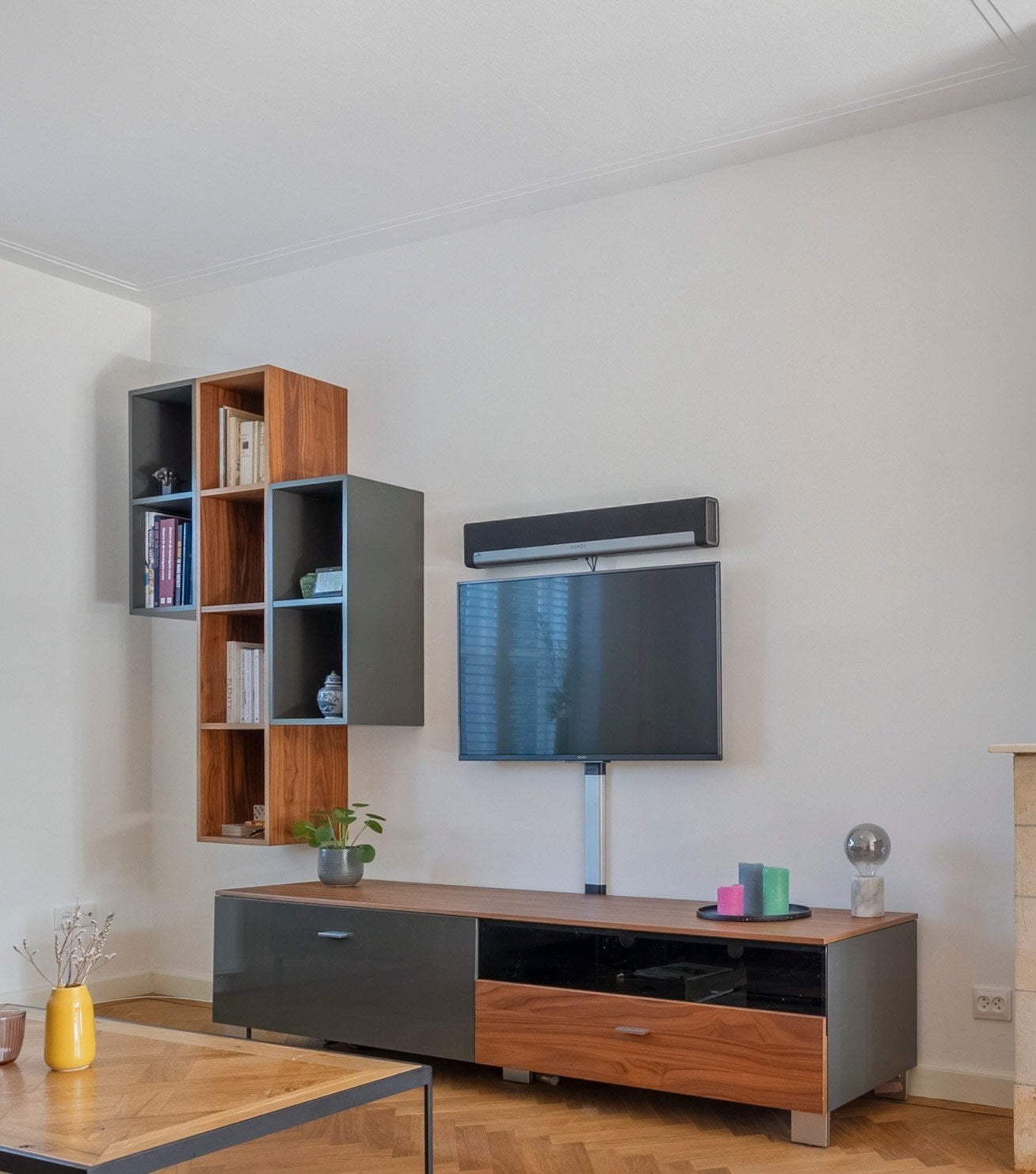 Hülsta Now tv meubel en wandkasten, Huis en Inrichting, Ophalen, Gebruikt