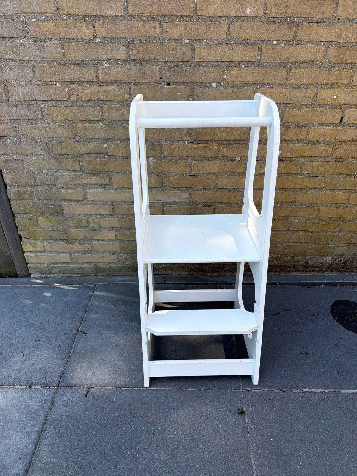Witte Learning Tower / Keukenhulpje, Kinderen en Baby's, Kinderstoelen, Ophalen, Gebruikt, Overige typen