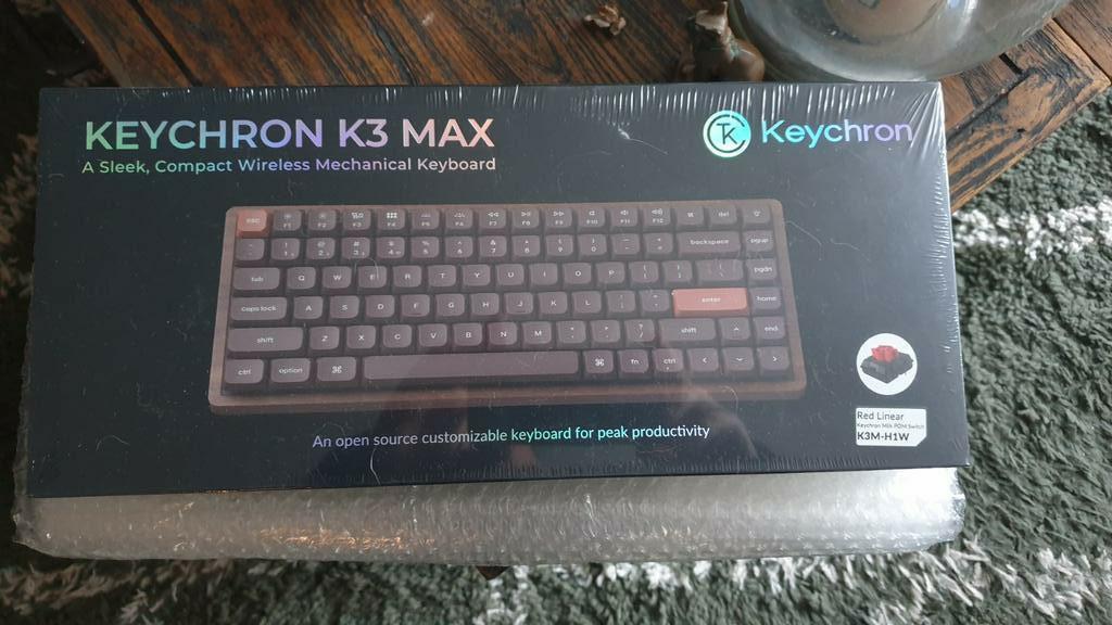 Keychron k3 max all wood nieuw, Computers en Software, Toetsenborden, Ophalen of Verzenden, Nieuw