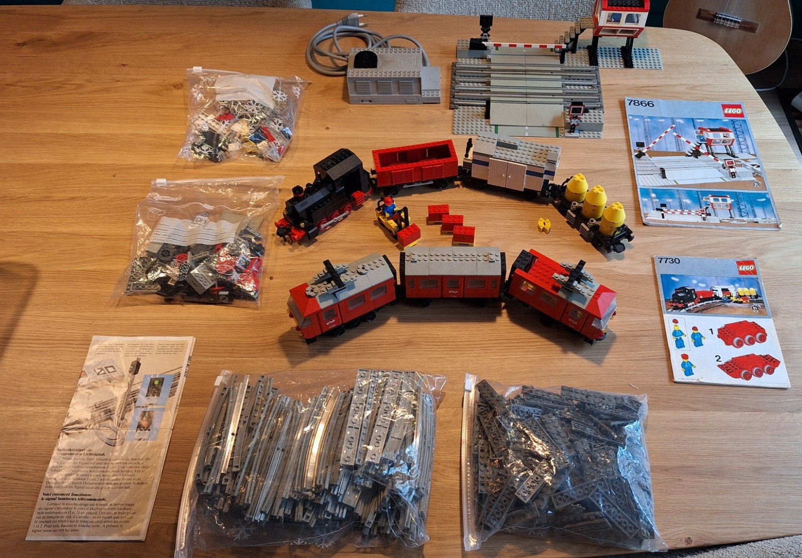 Vintage LEGO Trein Sets (7730, 7725, 7866) met Accesoires, Kinderen en Baby's, Ophalen, Gebruikt, Lego