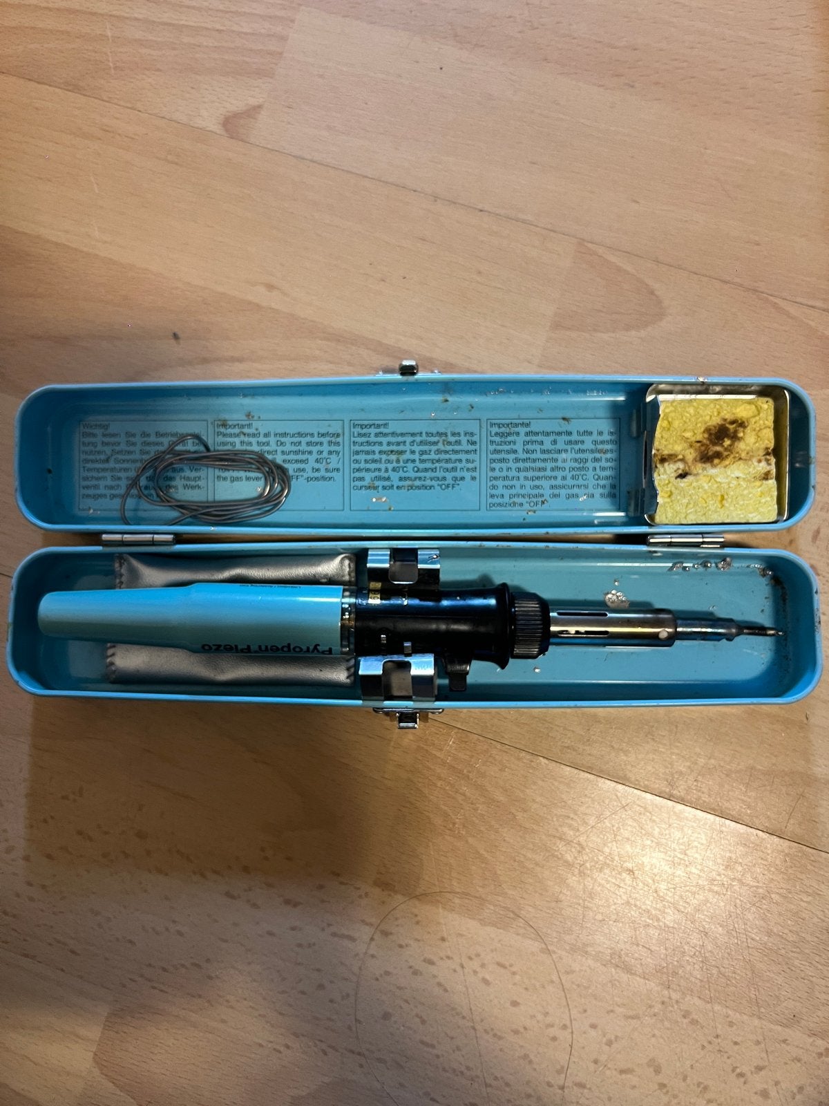 Weller Pyropen Piezo gas soldeerbout in originele doos, Ophalen of Verzenden, Gebruikt