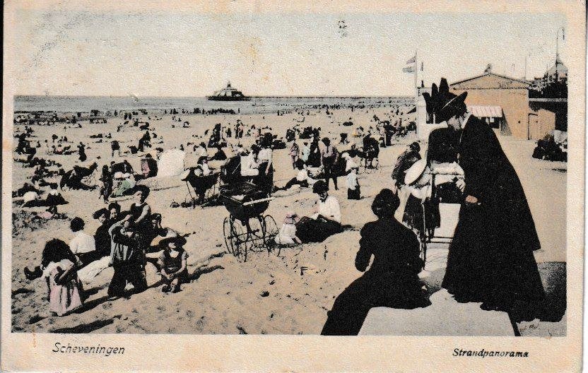 SCHEVENINGEN - STRANDPANORAMA, Ophalen of Verzenden, 1920 tot 1940, Gelopen, Zuid-Holland